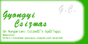 gyongyi csizmas business card